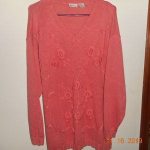 Vintage pullover, V-neck, Vintage 1980's Sweater